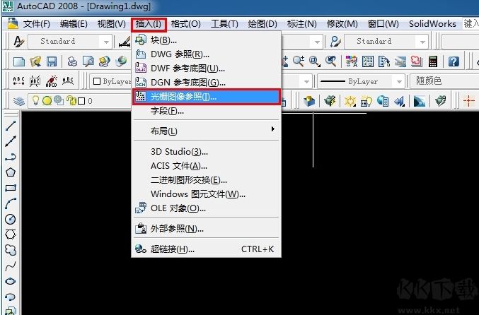 CAD圖紙中怎么插入JPG圖片？