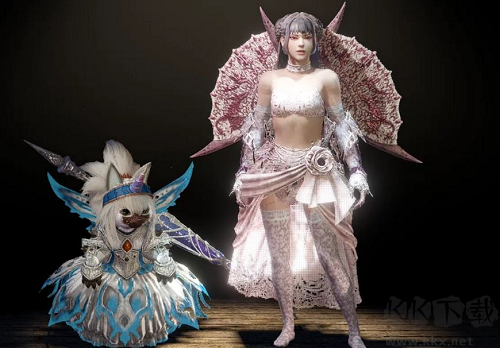 怪物獵人世界冰原蕾絲風(fēng)格欲焰圣喰裙裝MOD