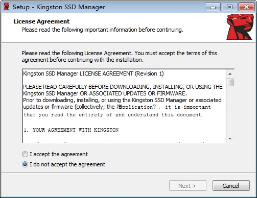 金士頓固態(tài)硬盤管理工具(Kingston SSD Manager)