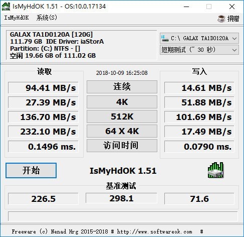 硬盤測(cè)試軟件(IsMyHdOK)