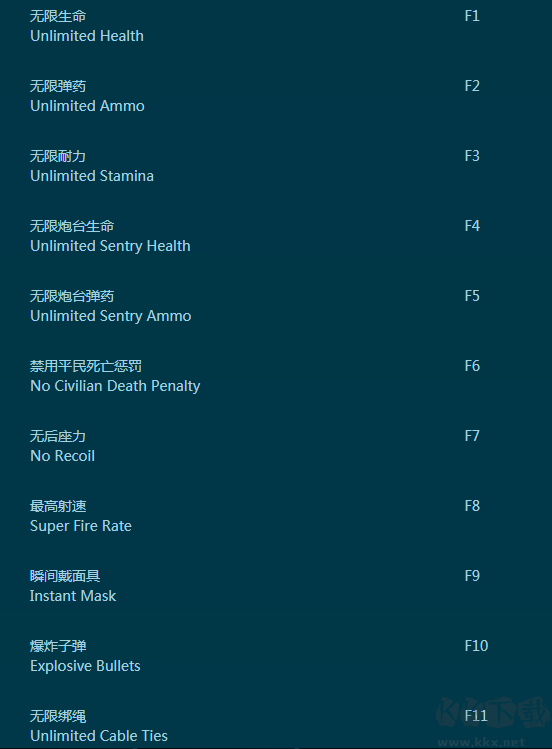 收獲日2三十九項(xiàng)修改器