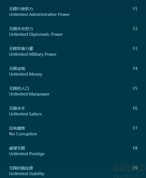 歐陸風云4二十三項修改器