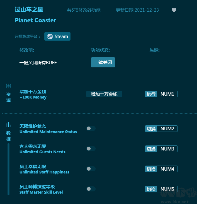 過山車之星五項(xiàng)修改器