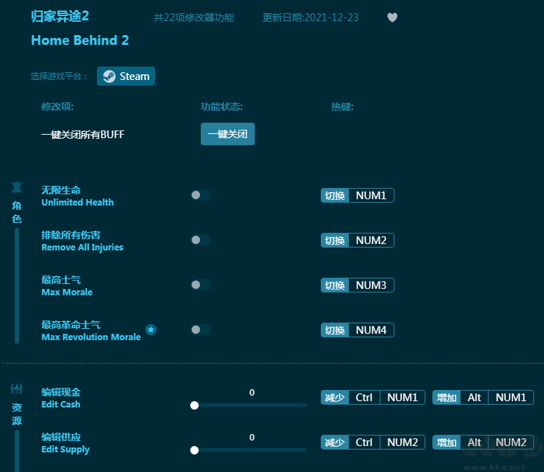 歸家異途2二十二項(xiàng)修改器