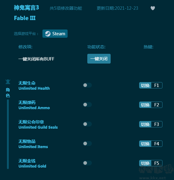 神鬼寓言3五項(xiàng)修改器