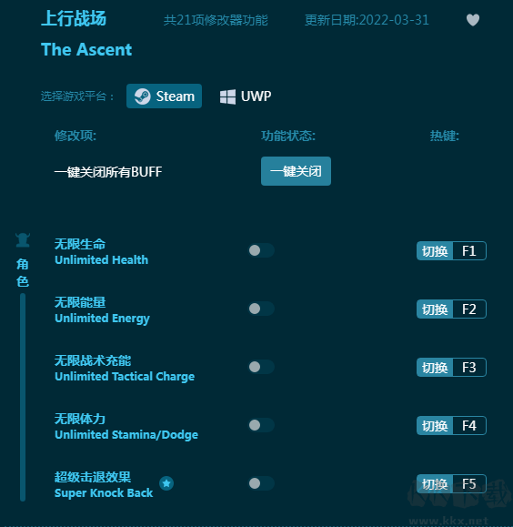 上行戰(zhàn)場二十一項(xiàng)修改器