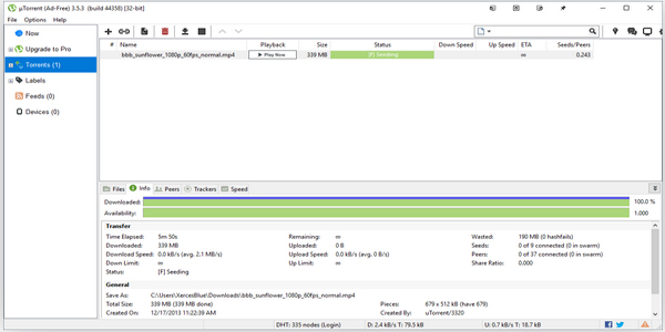 utorrent uTorrent綠色免費(fèi)版