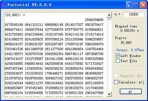 Factorial(階乘計(jì)算器) v8.2綠色版