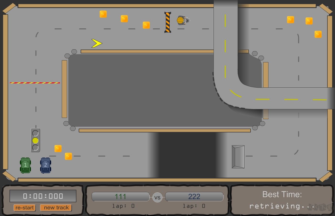 瘋狂雙人賽車(flash游戲)