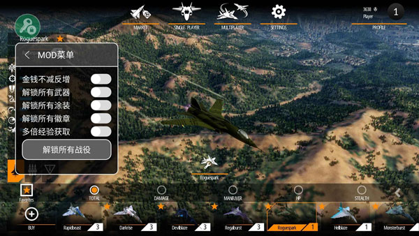 搏擊長空無限戰(zhàn)機(jī)破解版