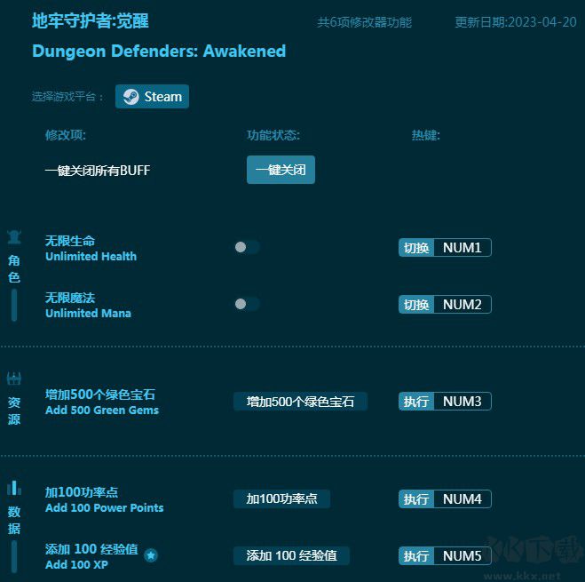 地牢守護(hù)者覺醒六項(xiàng)修改器