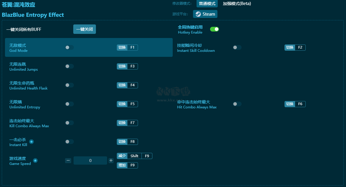 蒼翼混沌效應(yīng)九項修改器