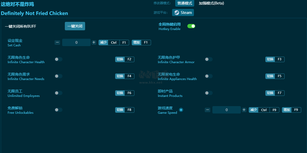這絕對(duì)不是炸雞九項(xiàng)修改器