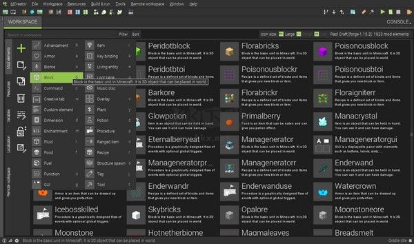 我的世界mcreator模組制作器