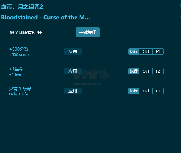 血污：月之詛咒2五項(xiàng)修改器