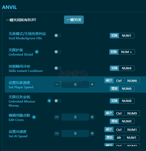 ANVIL十五項風(fēng)靈月影修改器