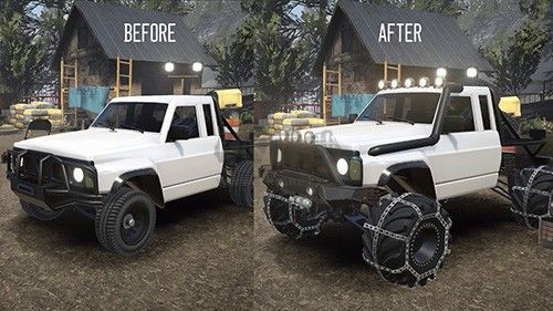 泥濘的越野車模擬器