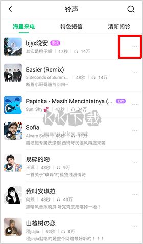 酷狗鈴聲app怎么設(shè)置鈴聲3