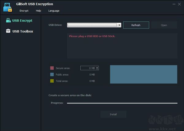 gilisoft usb encryption(u盤(pán)加密軟件)