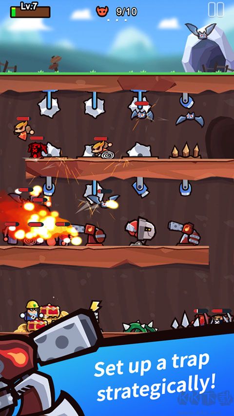 陷阱大師合并防御無限鉆石版