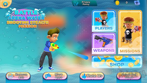 競技場水上射擊(Battle Arena Water Shooting Stealth Mission)