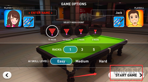 真實(shí)斯諾克臺(tái)球