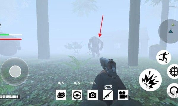 大腳怪狩獵森林怪物