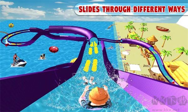 水上樂園模擬(Water Park Slide Surfers)
