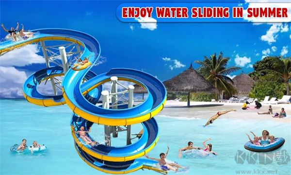 水上樂園模擬(Water Park Slide Surfers)