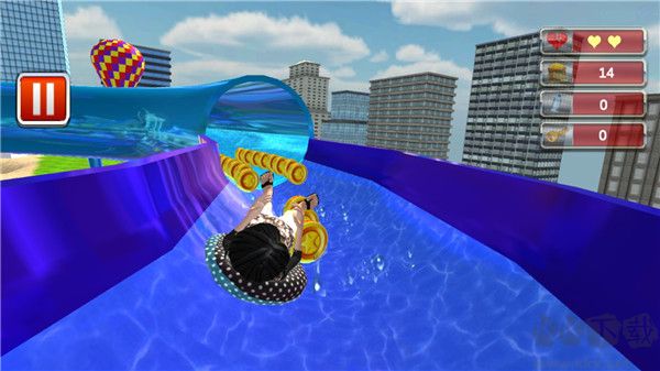 水上樂園模擬(Water Park Slide Surfers)